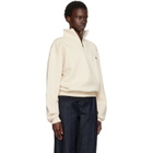 JACQUEMUS Beige 'The Gros Grain' Zipped-Rollneck Sweatshirt