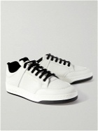 SAINT LAURENT - SL/61 Perforated Leather Sneakers - White