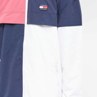 Tommy Jeans Men's Bold Cross Hooded Windbreaker in Twilight Navy/Multi