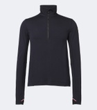 Moncler Grenoble Wool-blend half-zip ski sweater