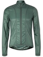 Café du Cycliste - Petra Mesh-Panelled Shell Cycling Jacket - Green