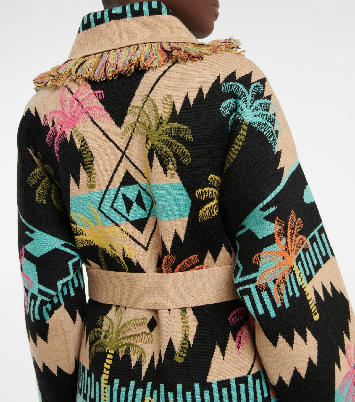 Alanui - Wool jacquard cardigan