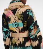 Alanui - Wool jacquard cardigan