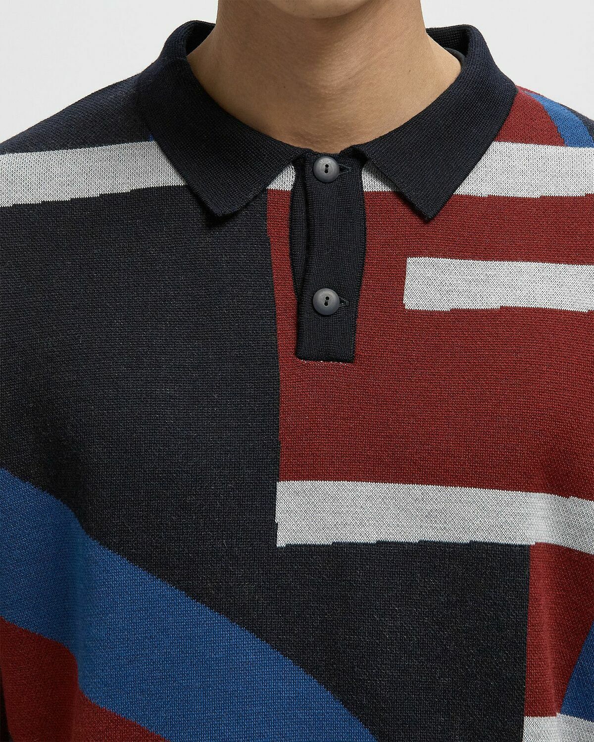 By Parra VERTICAL FOREST KNITTED POLO Multi-color Men