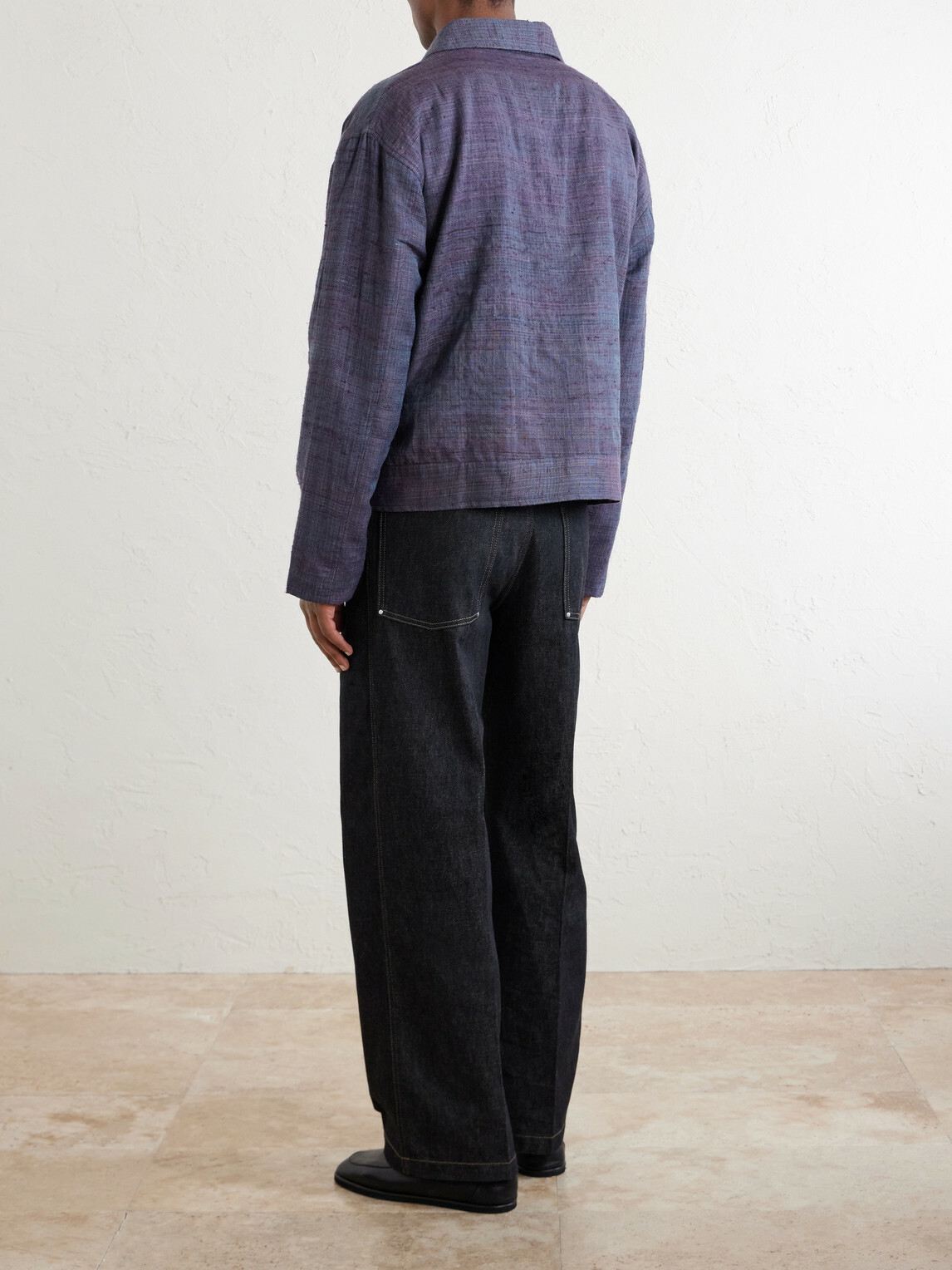 Kartik Research - Gul Embroidered Wool and Silk-Blend Jacket - Purple