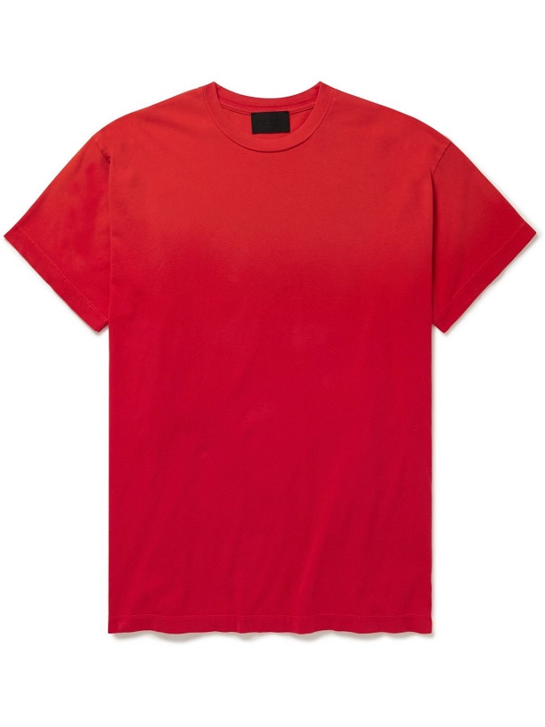 Photo: Fear of God - Logo-Flocked Cotton Jersey T-shirt - Red