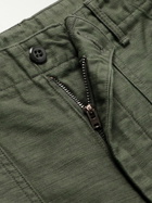 OrSlow - Slim-Fit Straight-Leg Cotton Cargo Shorts - Green