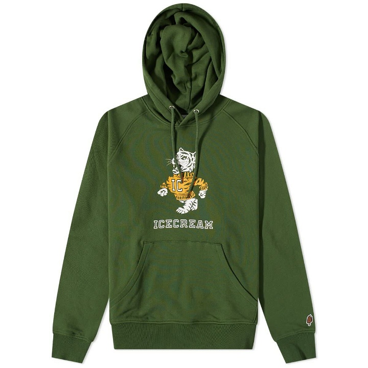 Photo: ICECREAM Men's Mascot Hoodie in Green