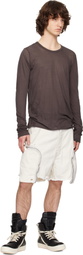 Rick Owens DRKSHDW Off-White Temple Denim Bauhaus Shorts