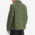 Service Works Men's Drill Printed Foh Jacket in Olive Checker
