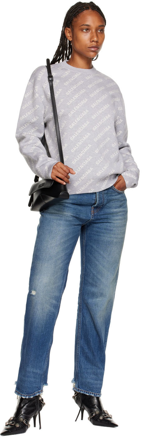 balenciaga gray sweater