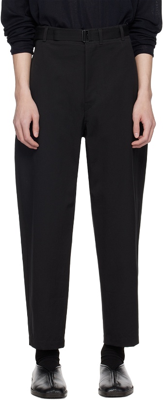 Photo: LEMAIRE Black Belted Carrot Trousers