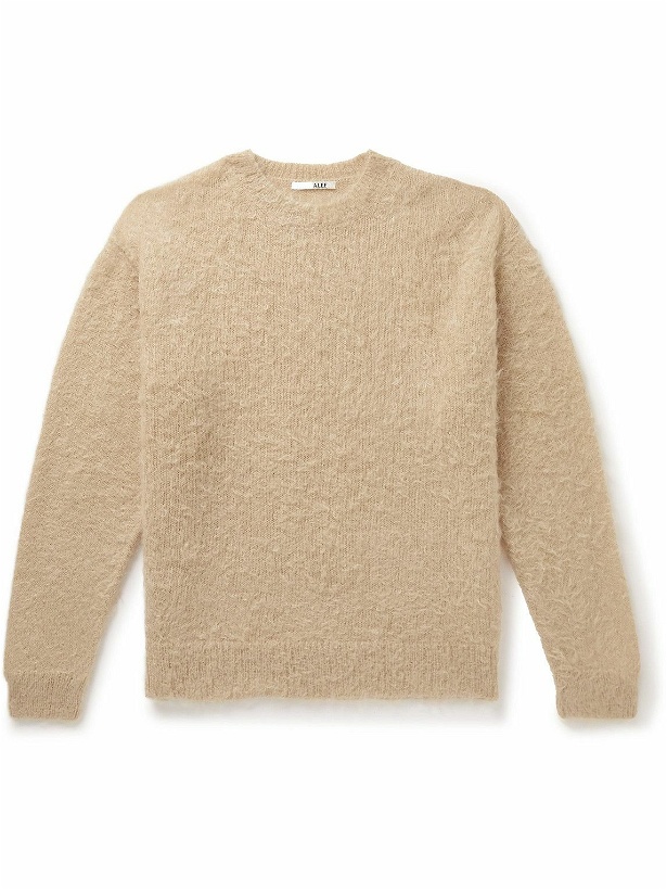 Photo: Auralee - Brushed Mohair and Wool-Blend Sweater - Neutrals