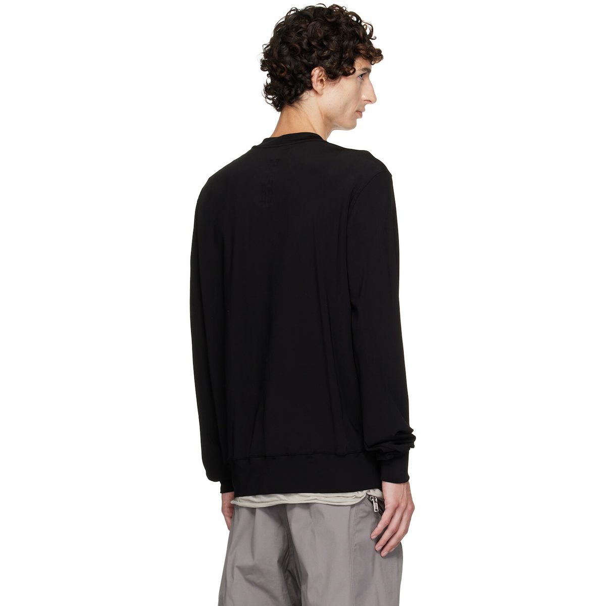 Rick Owens Black Tower Crewneck Sweatshirt