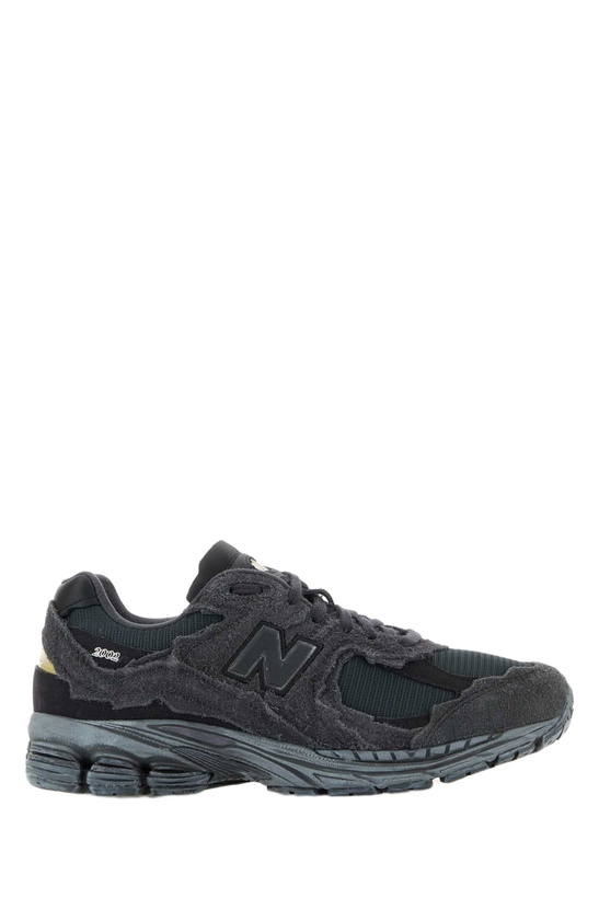 Photo: New Balance Dark Grey Suede And Mesh 2002r Sneakers