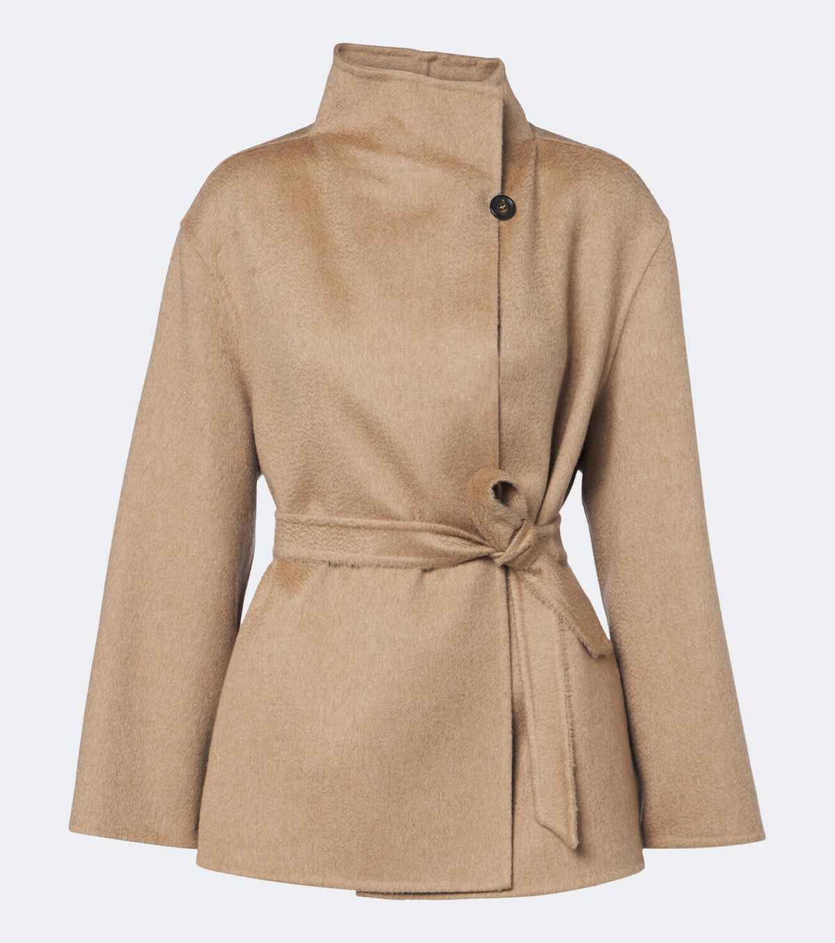 Max Mara Camel hair and mohair wrap coat