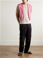 Altea - Linen and Cotton-Blend Jersey T-Shirt - Pink