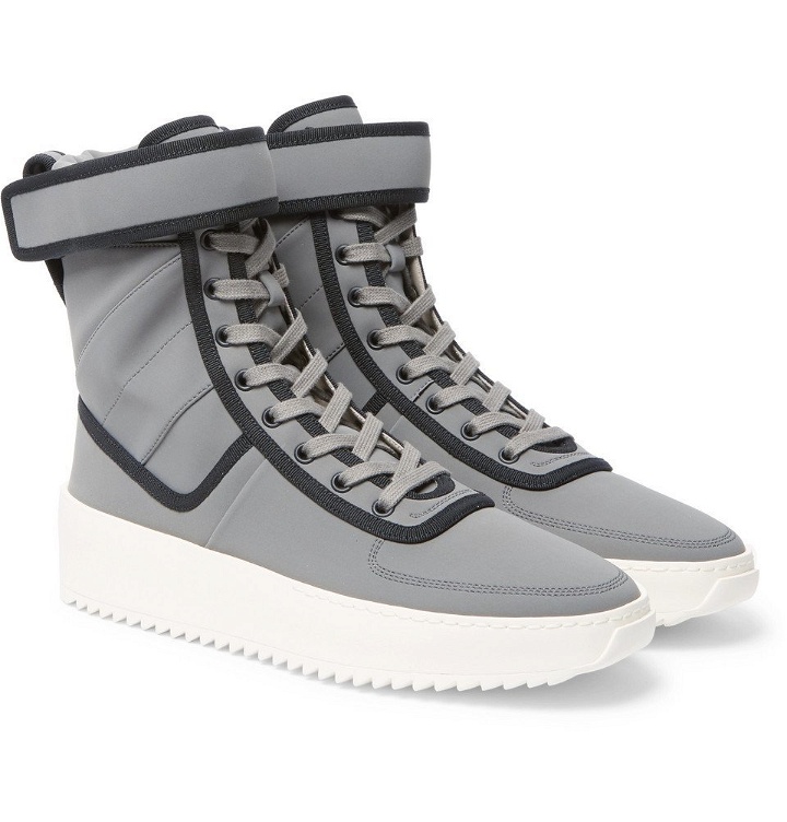 Photo: Fear of God - Military Nylon High-Top Sneakers - Men - Gray
