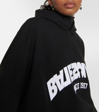 Balenciaga Logo cotton jersey hoodie