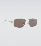 Bottega Veneta - Metal-frame aviator sunglasses