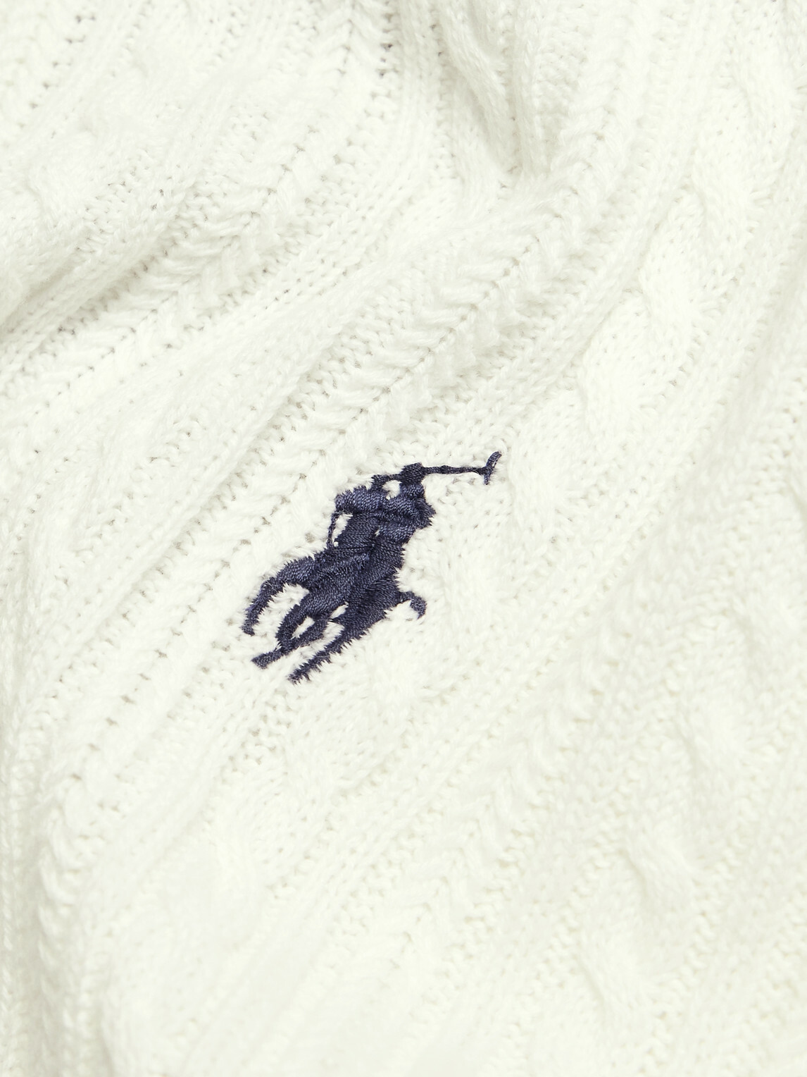 Polo Ralph Lauren - Cable-Knit Cotton Polo Shirt - White