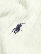 Polo Ralph Lauren - Cable-Knit Cotton Polo Shirt - White