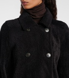 Yves Salomon Double-breasted shearling coat