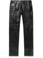 Rick Owens - Tyrone Skinny-Fit Leather Trousers - Black