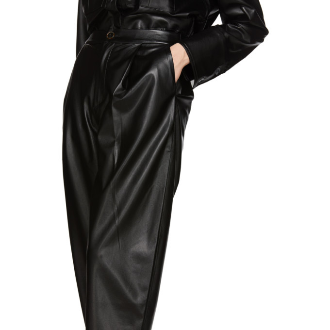 Francoise - Black Leather Pant