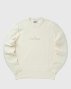 Stone Island Off White Embroidered Sweater White - Mens - Pullovers