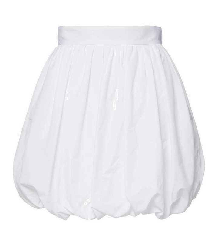 Photo: Dolce&Gabbana High-rise cotton poplin miniskirt