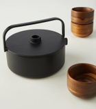 Serax Cast iron and wood tea set