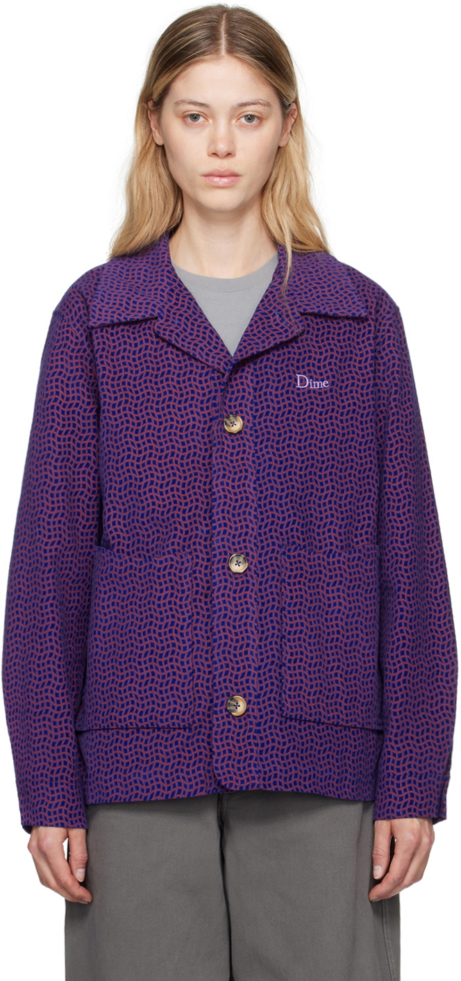 DIME WAVE PLAID JACKET 　mサイズ　ダイム Dime Tan & Black Wave Plaid Jacket Dime