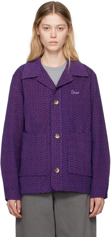 Photo: Dime Blue Printed Jacket