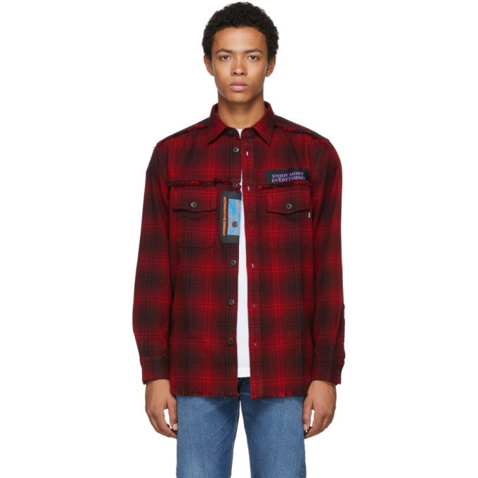 Photo: Diesel Black and Red S-Miller Patch Shirt