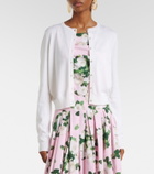 Carolina Herrera Cropped silk and cotton cardigan