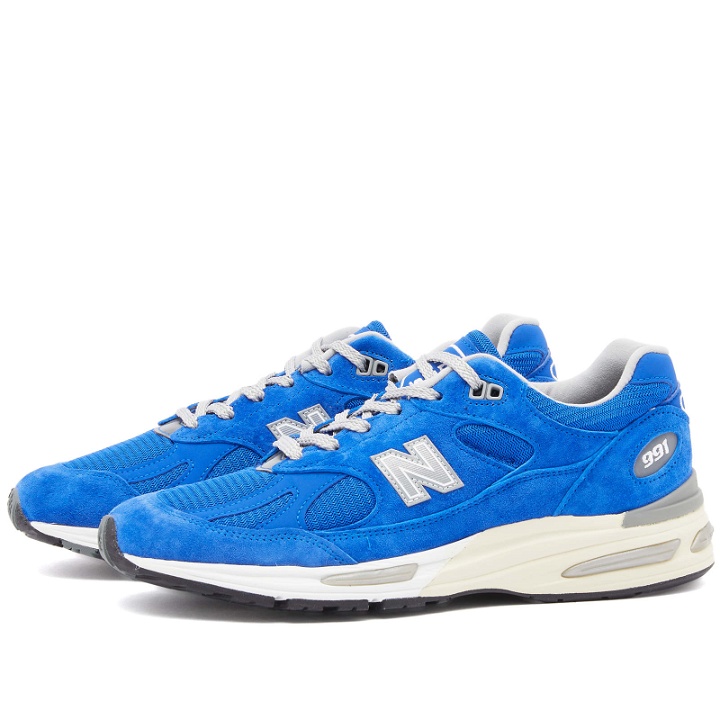 Photo: New Balance U991BL2 - Made in UK Sneakers in Dazzling Blue