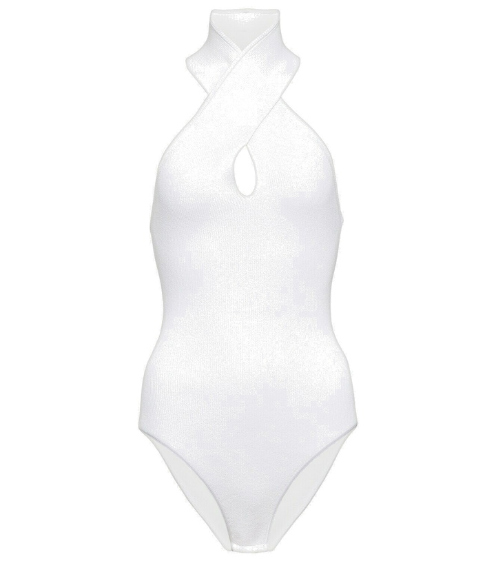 Photo: Alaïa Ribbed-knit halterneck bodysuit