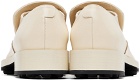 Jil Sander Off-White Pointed Loafers