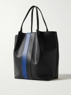 Serapian - Leather-Trimmed Stepan Coated-Canvas Tote Bag