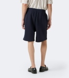 Acne Studios Logo embroidered cotton fleece shorts