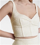 Marc Jacobs - Wool-blend corset bra
