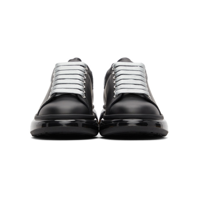 Alexander McQueen SSENSE Exclusive Black and Silver Croc