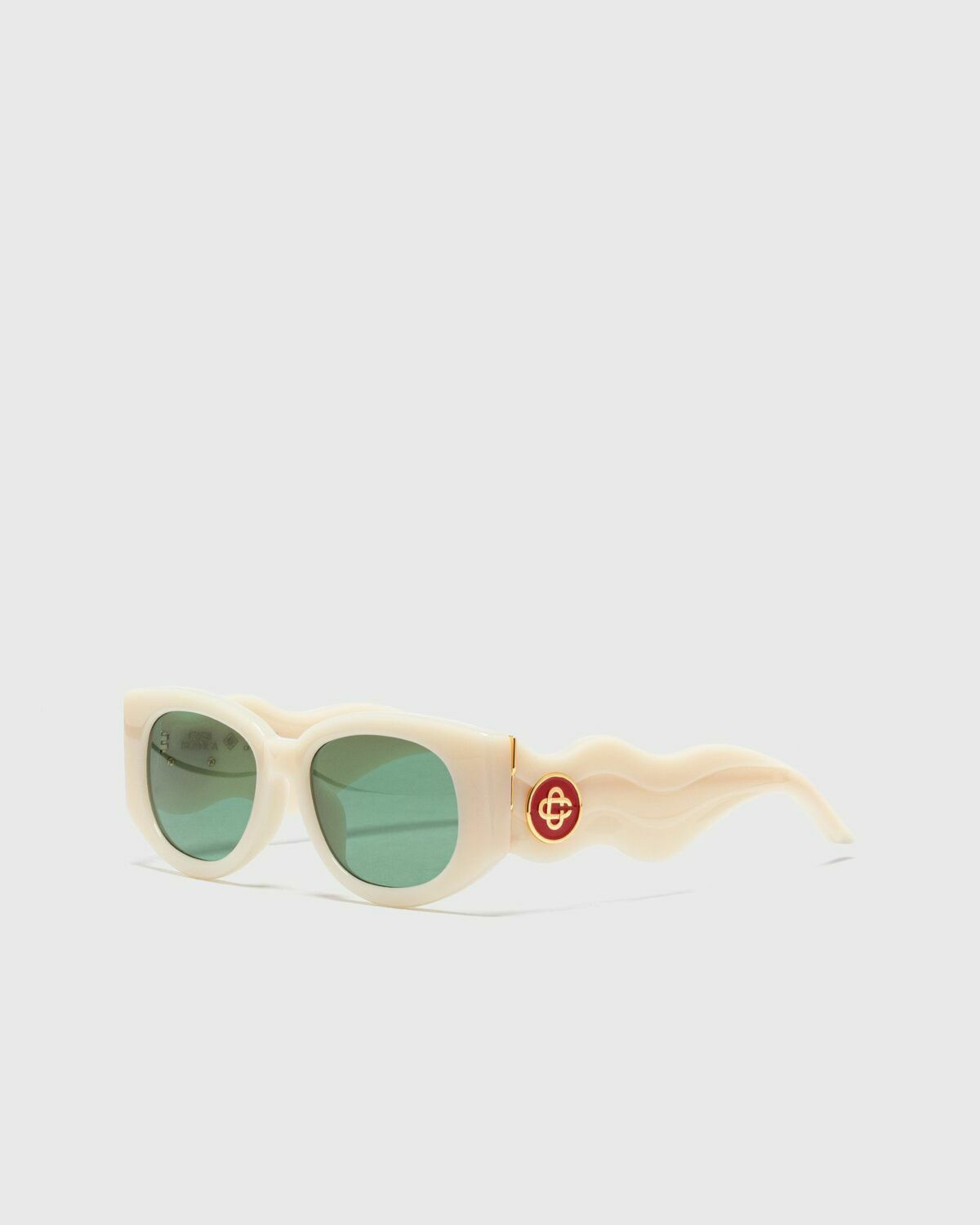サングラス Casablanca Wave Sunglasses - Casablanca - Acetate - Beige Casablanca Acetate & Metal Oval Wave Beige Eyewear Casablanca