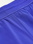 Nike Training - Straight-Leg Layered Dri-FIT Shell Yoga Shorts - Blue