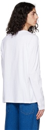 Marina Yee White Deconstructed Long Sleeve T-Shirt