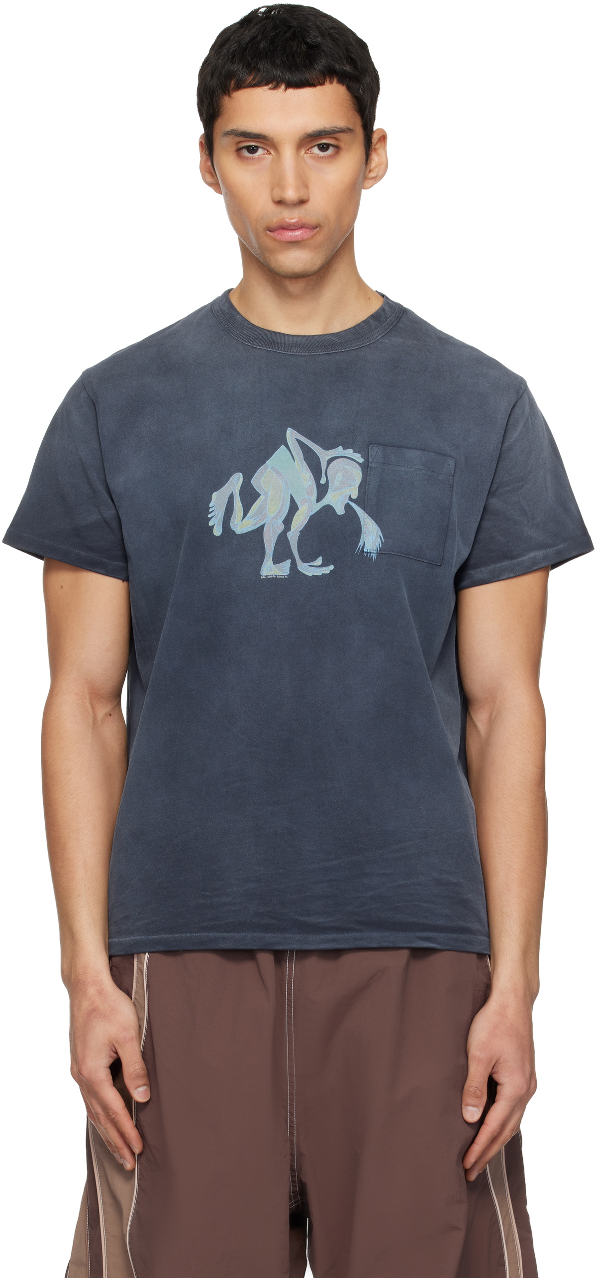 ERL Navy Puke T-shirt