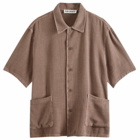 Our Legacy Men's Elder Short Sleeve Shirt in Brown