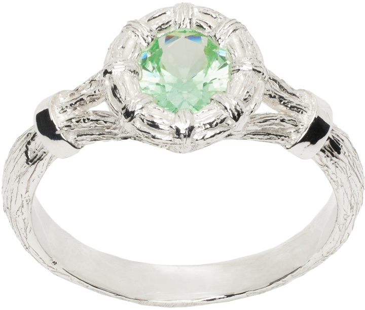 Photo: Bleue Burnham Silver Mini Bound Willow Ring
