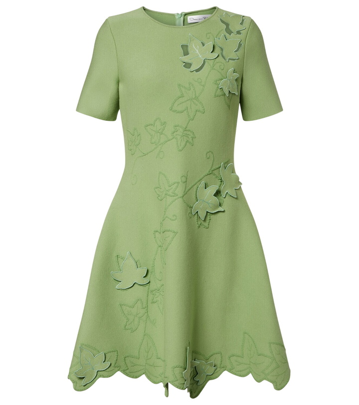 Photo: Oscar de la Renta Ivy cutout embroidered minidress